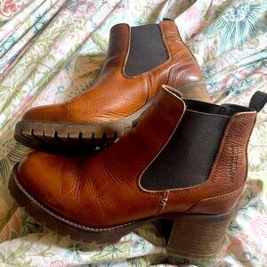 Bull Boxer Cory Brown Booties, Sz 7